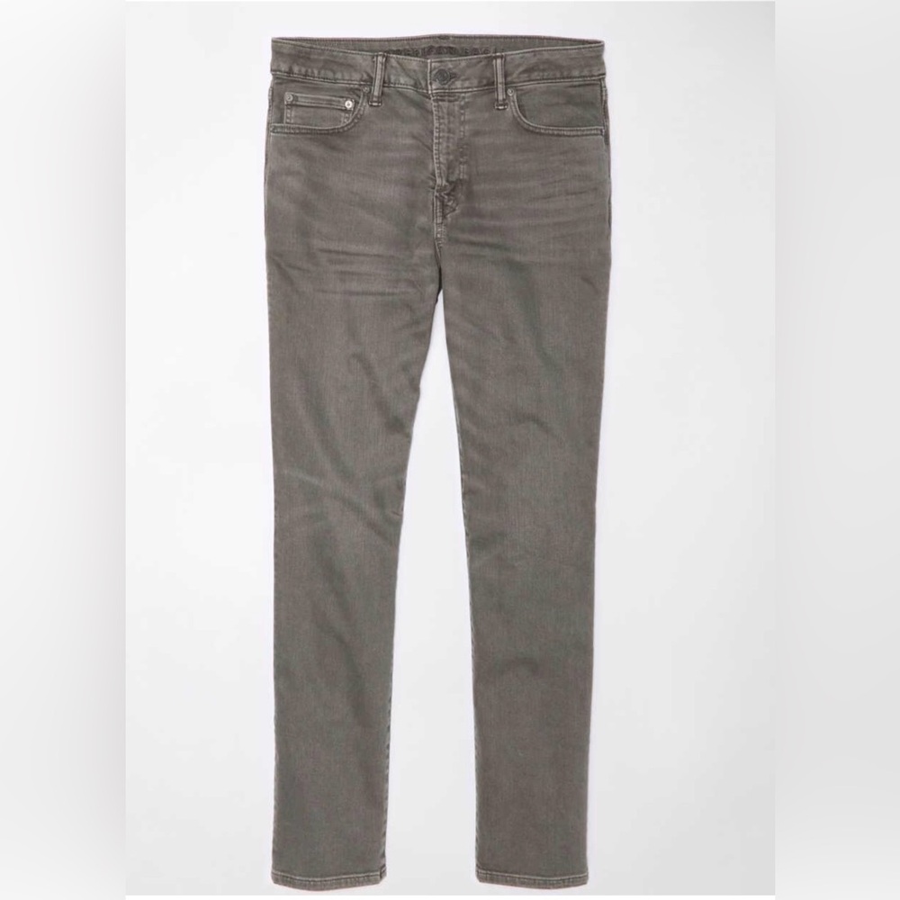 American Eagle Outfitters Men’s Easyflex Skinny Jeans in Gray